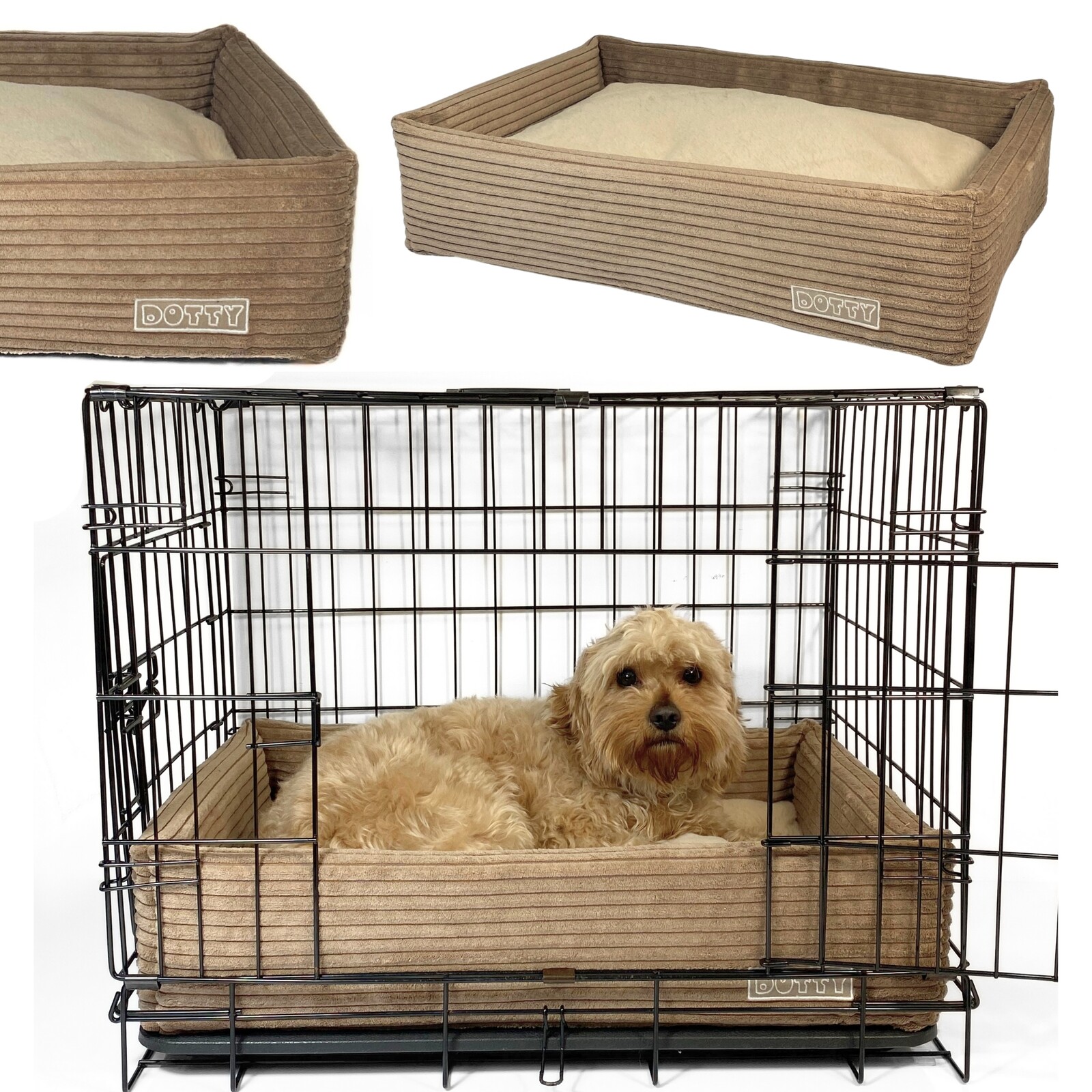 Pelíšek do klece pro psa, polštář potah do přepravky 75x60