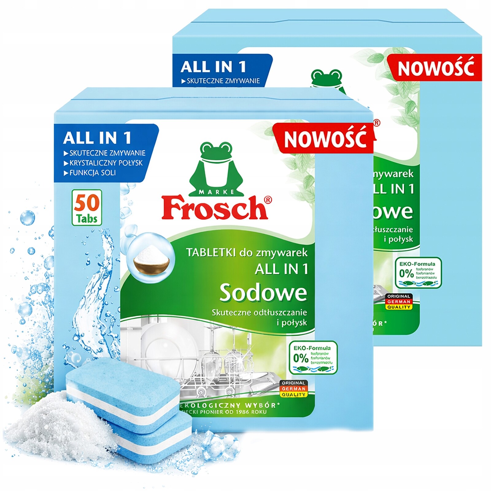 Tablety Do Myčky Frosch Německé Kapsle Se Sodou 100 Kusů All In One