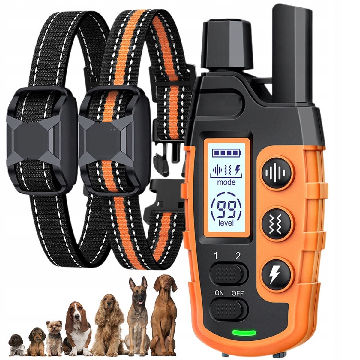 Výcvikový Obojek Pro Psy Smart Remote Control S LCD Displejem IP67