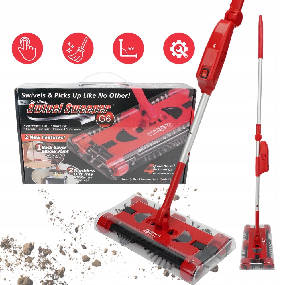 Kartáč S Bezdrátovou Lithiovou Baterií 90° Pro Úzké Prostory