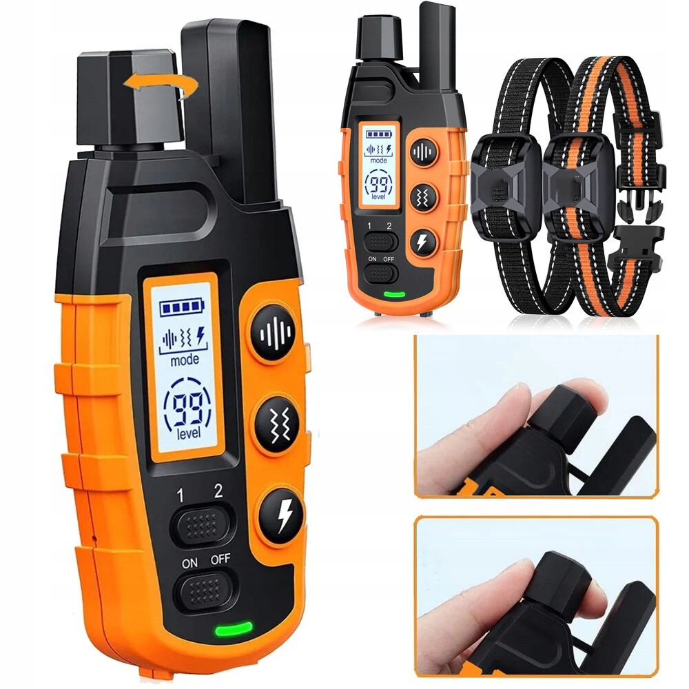 Protištěkací Obojek S LCD Displejem A Dálkovým Ovládáním, Voděodolný, IP67 Na Procházky