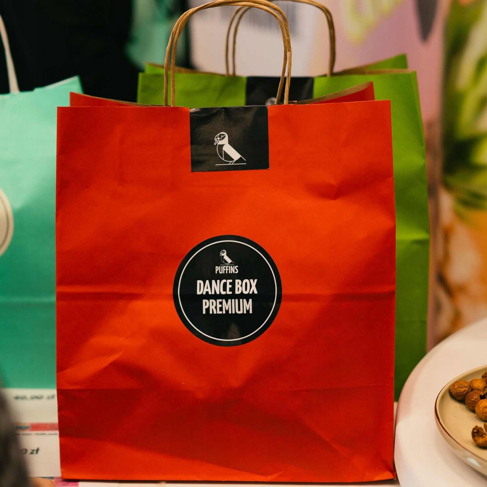 Puffins Dance Box – křupavá energie bez cukru, bez přísad, Egurrola