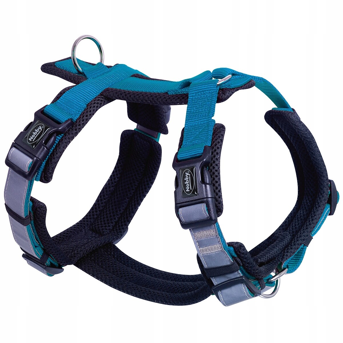 Postroj Nobby Daily Walk Comfort M 36-48 cm modrý