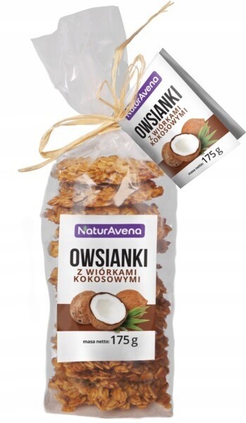 3x Ovesné Sušenky S Kokosovými Hoblinkami 175 g Naturavena