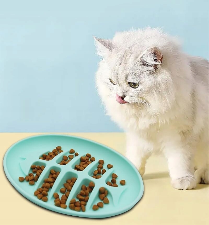 Doweissa Slow feed miska zpomalující jídlo ryba