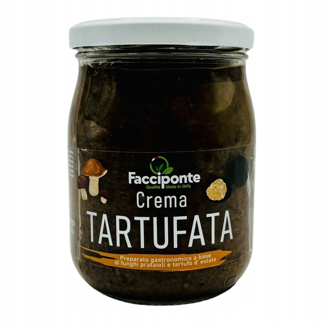 Crema Tartufata – lanýžový krém na bázi žampionů 510 g – Přímo z Itálie!