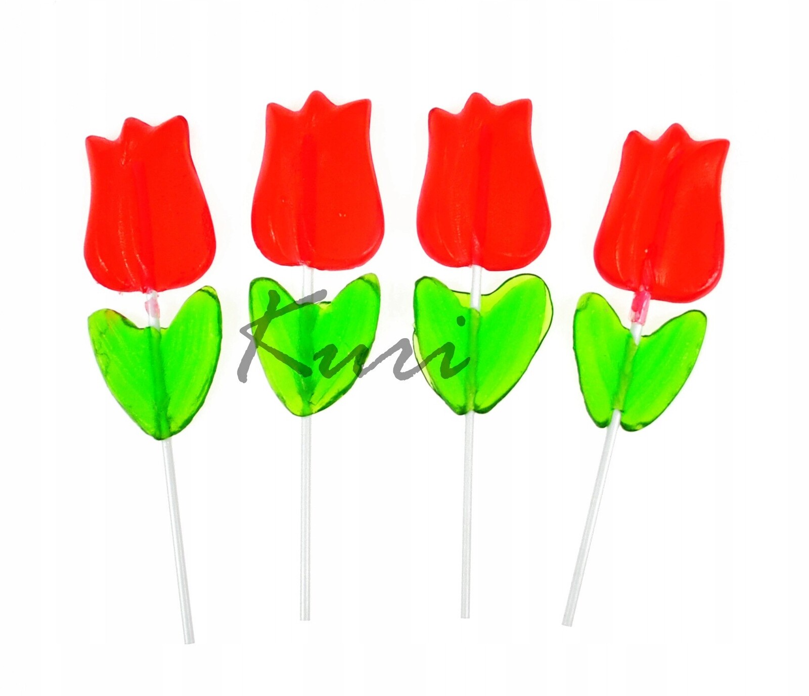 Lízátko Kacper Tulipán na tyči 35 g 50 Ks Valentýna