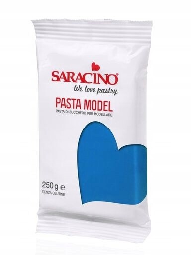 Modrá cukrová hmota pro modelování Blue Model Paste 250 g Saracino