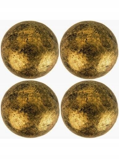 udanewypieki Dekorativní Čokoládové Koule černo-zlaté Perla 4ks