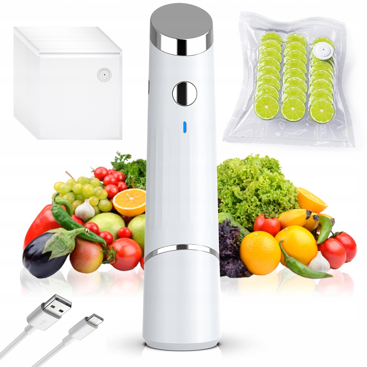 Domácí Vakuová Svářečka Potravin Usb 20 Sáčků