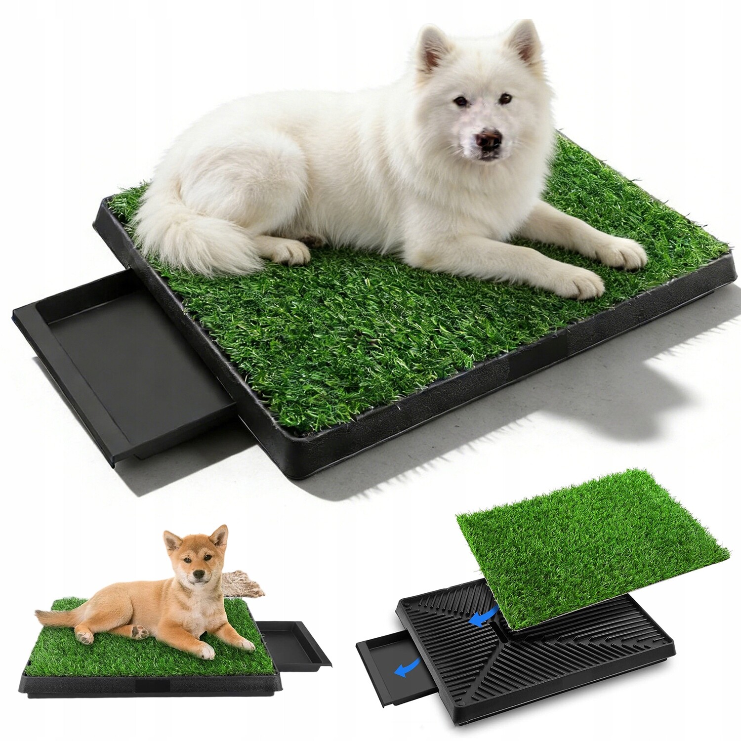 Toaleta Pro Psy S Umělou Trávou, Třívrstvý, 50 X 6 X 36,5 CM