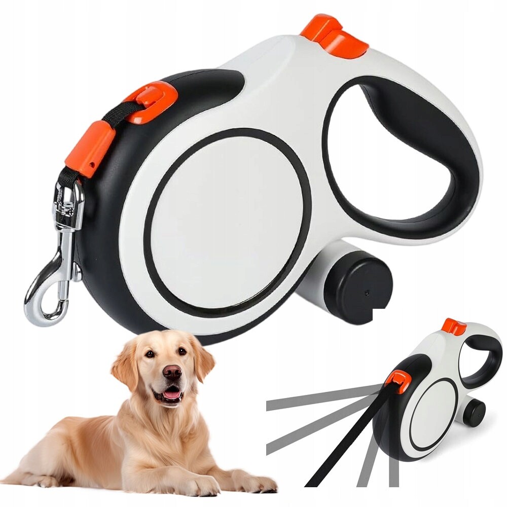 Vodítko pro psa 8 m 52 kg Páska s blokovacím systémem Silný mechanismus