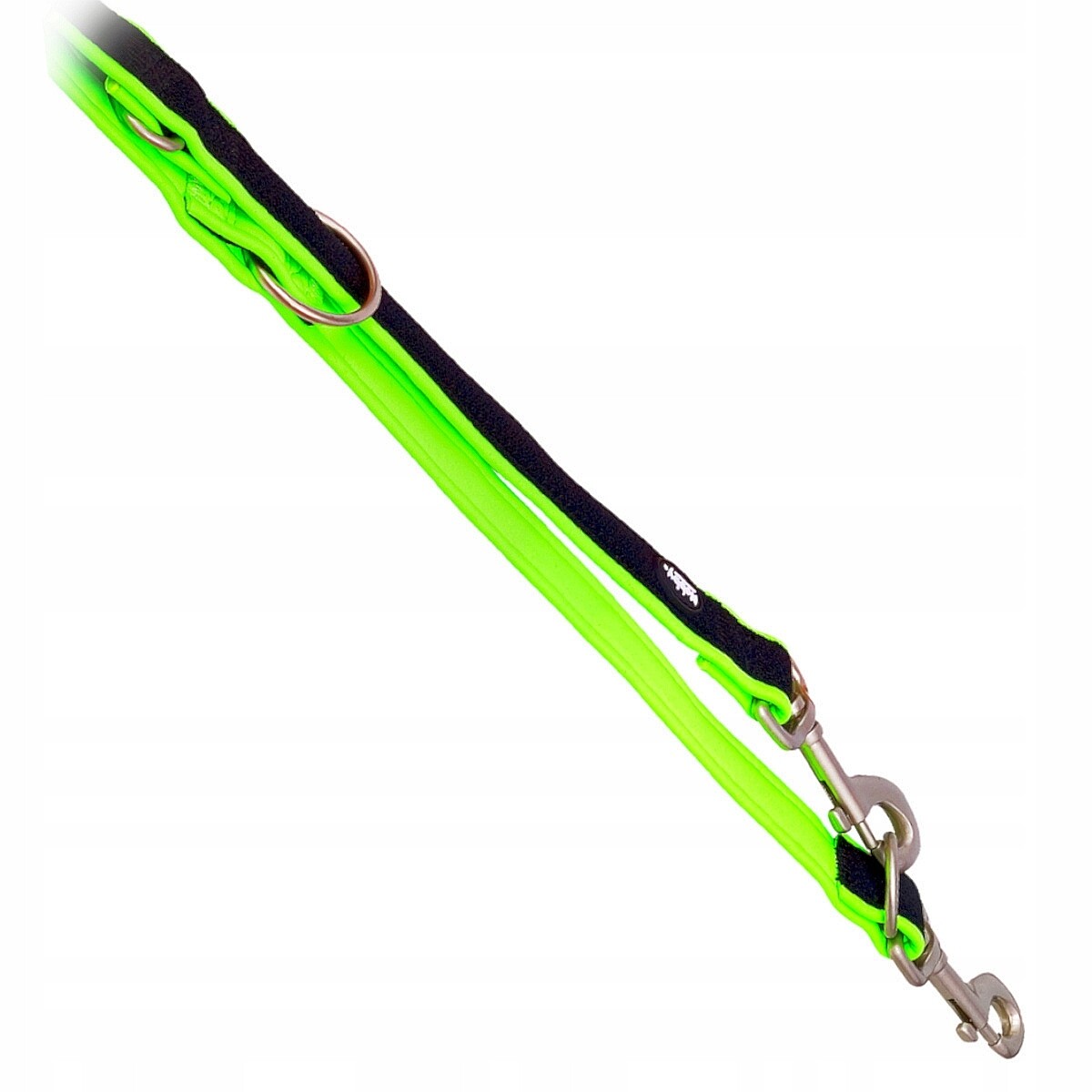 Vodítko Nobby Premium Mesh Preno M-L 25 mm/200 cm Seledinová-černá