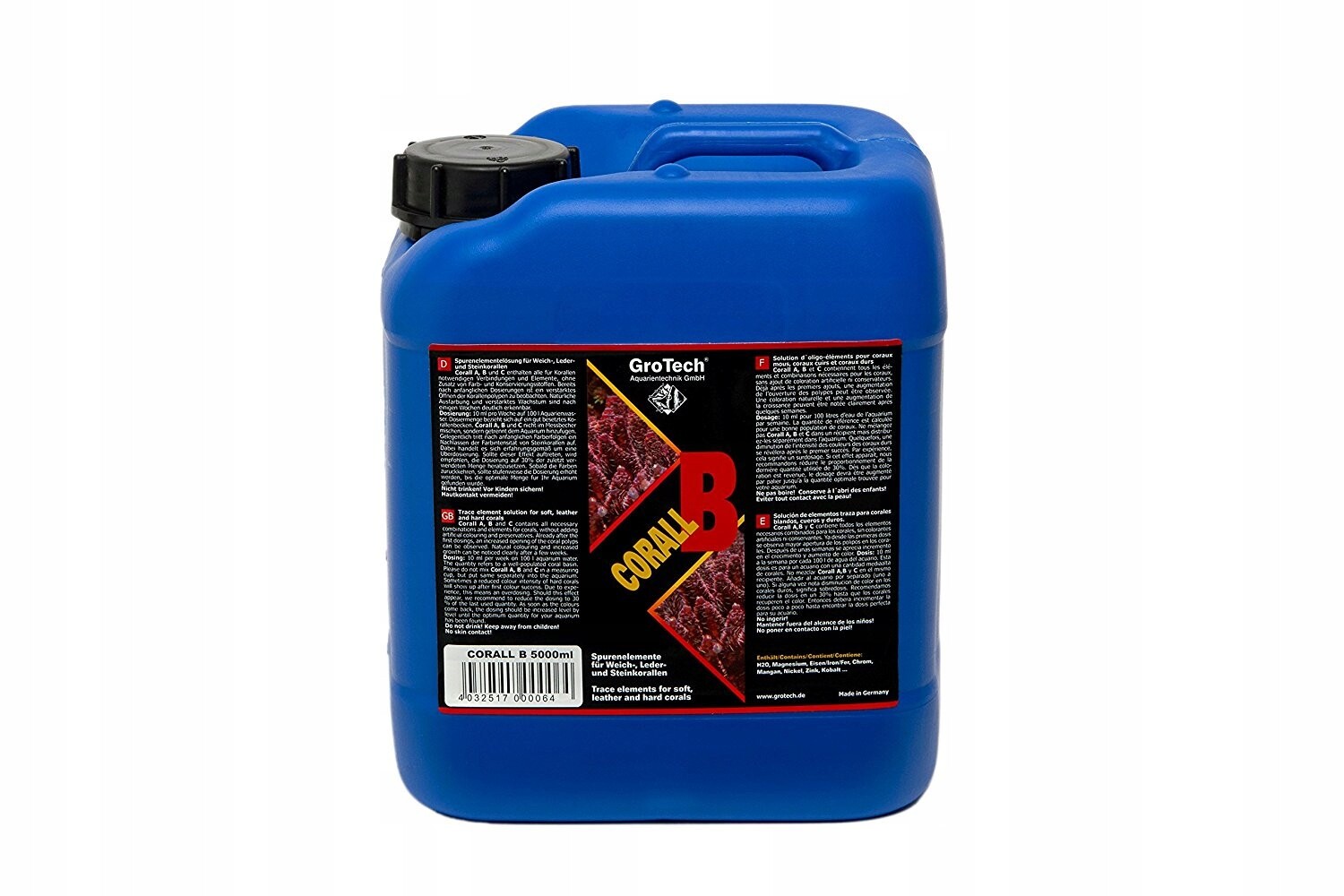Mikroelementy Stopové Prvky Mořského Akvária Grotech Corall B 5 L