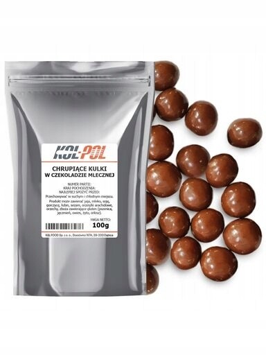Čokoládové Kuličky Křupavé 100 g Mléčná čokoláda Posypka kvalita