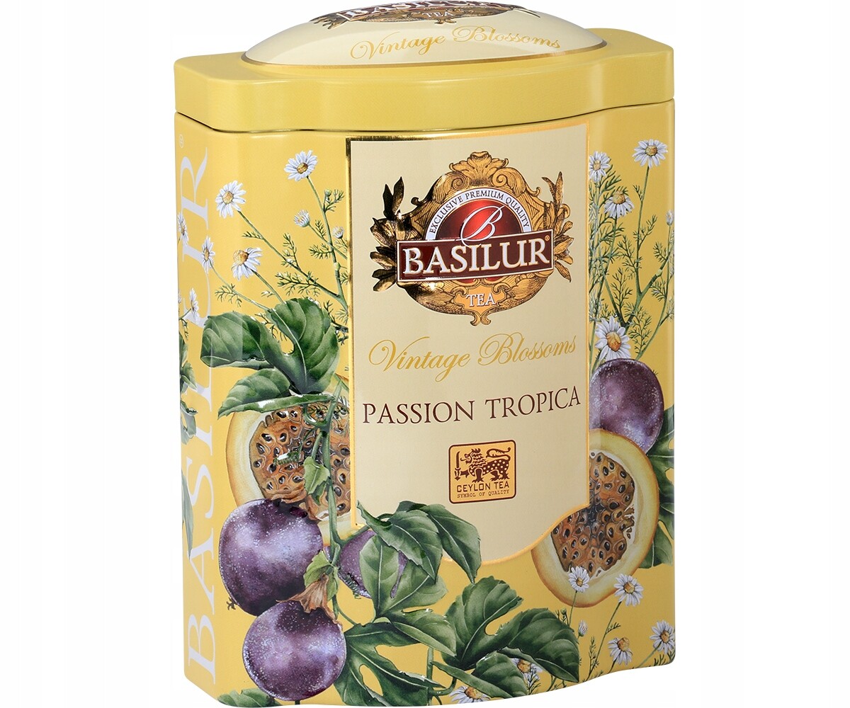 Čaj Passion Tropica Basilur Heřmánek Marakuja plechovka 100 g