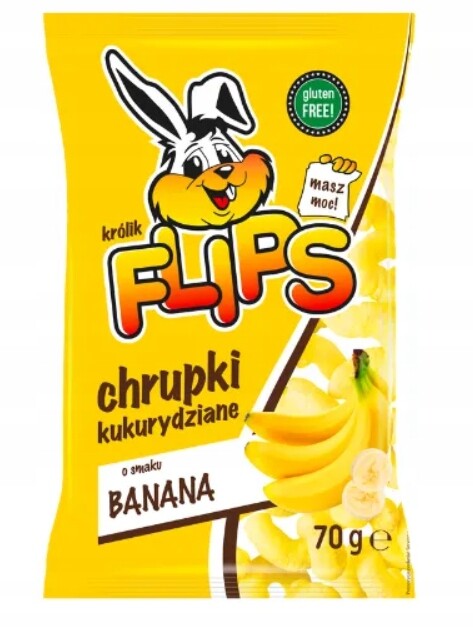 Banánové kukuřičné křupky flips 70 g