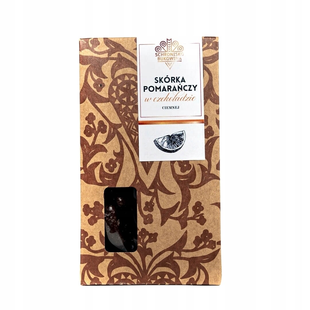3x Pomerančová kůra v tmavé čokoládě 100 g Schronisko Bukowina