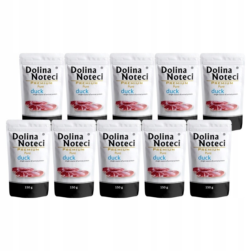 Mokré krmivo pro alergické psy Dolina Noteci Premium Pure kachna 10 x 150 g