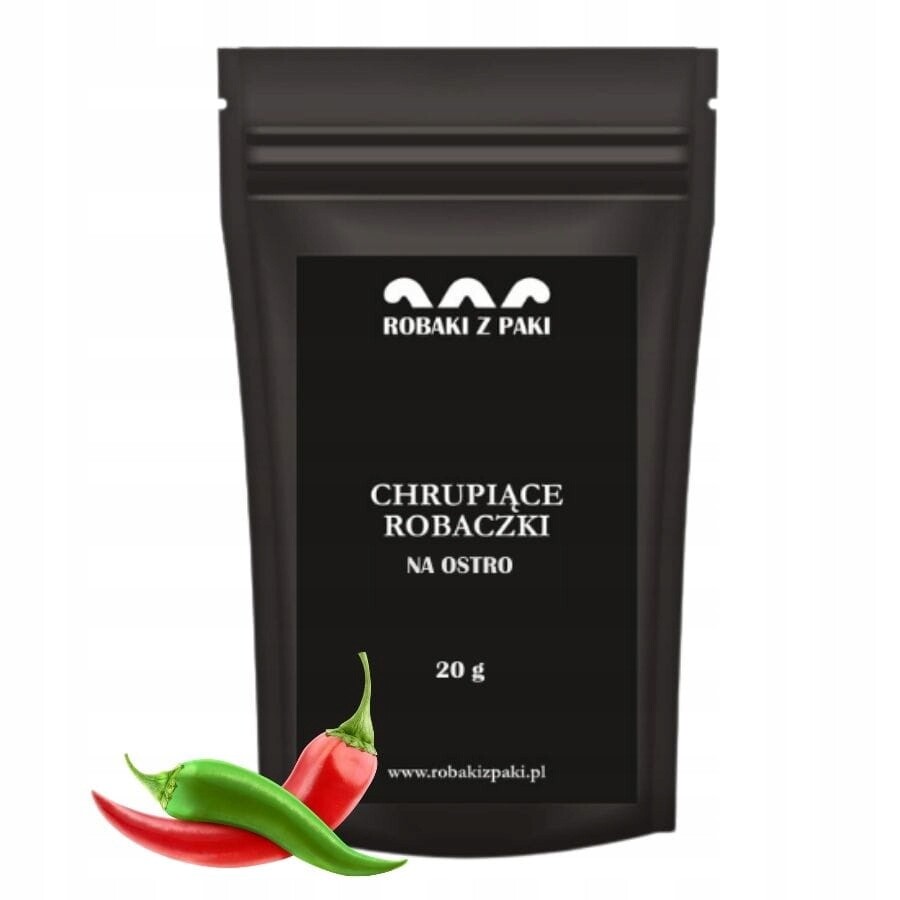 3x Robaki z paki Křupavé červy naostro larvy moučníku 20 g