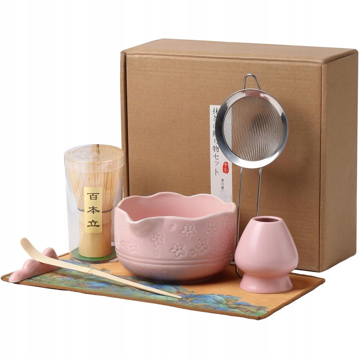 7v1 Šlehací Metla Pro Matchy 7-DÍLNÁ Sada Pro Matchy Matcha Miska Matchy