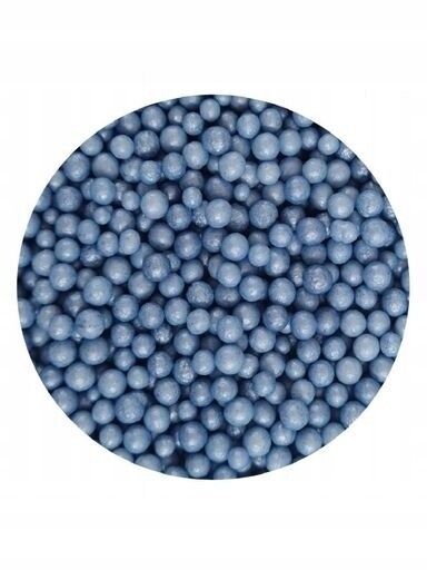 udanewypieki Posypka Cukrové Perličky modré indigo perleťové 4 mm 25 g