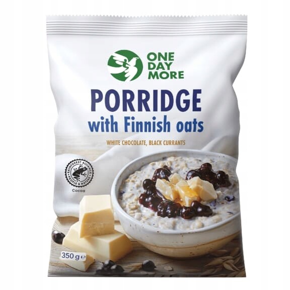 One Day More Ovesná Kaše s bílou čokoládou a černým rybízem