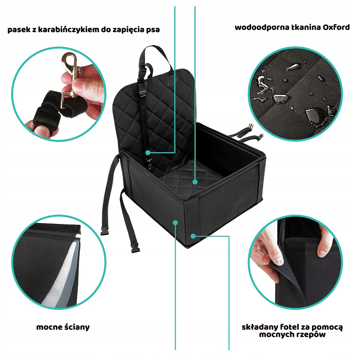 Autosedačka pro psa – přepravka na sedadlo do auta