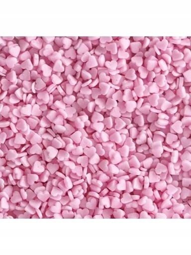 udanewypieki Cukrový Posyp Srdce Srdíčka růžové micro 20g