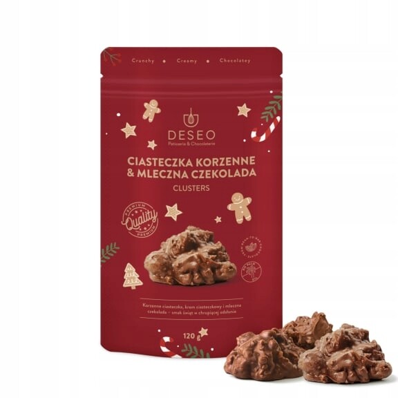 Deseo Clusters Kořeněné sušenky a Mléčná čokoláda