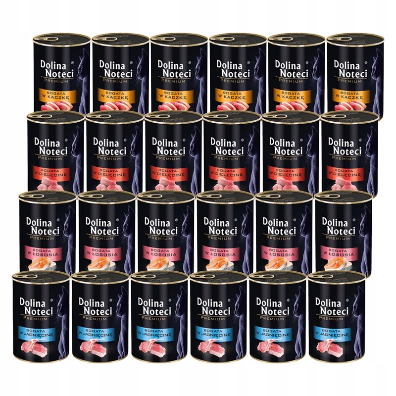 Dolina Noteci Premium Mokré krmivo pro kočky, mix chutí, 24 x 400 g