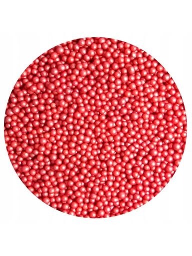 Udanewypieki Měkké Cukrové Perličky Leštěné červené 50g