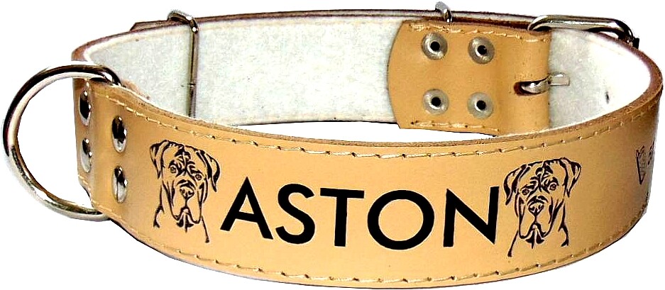 Kožený obojek pro psa Chaba, velikost L