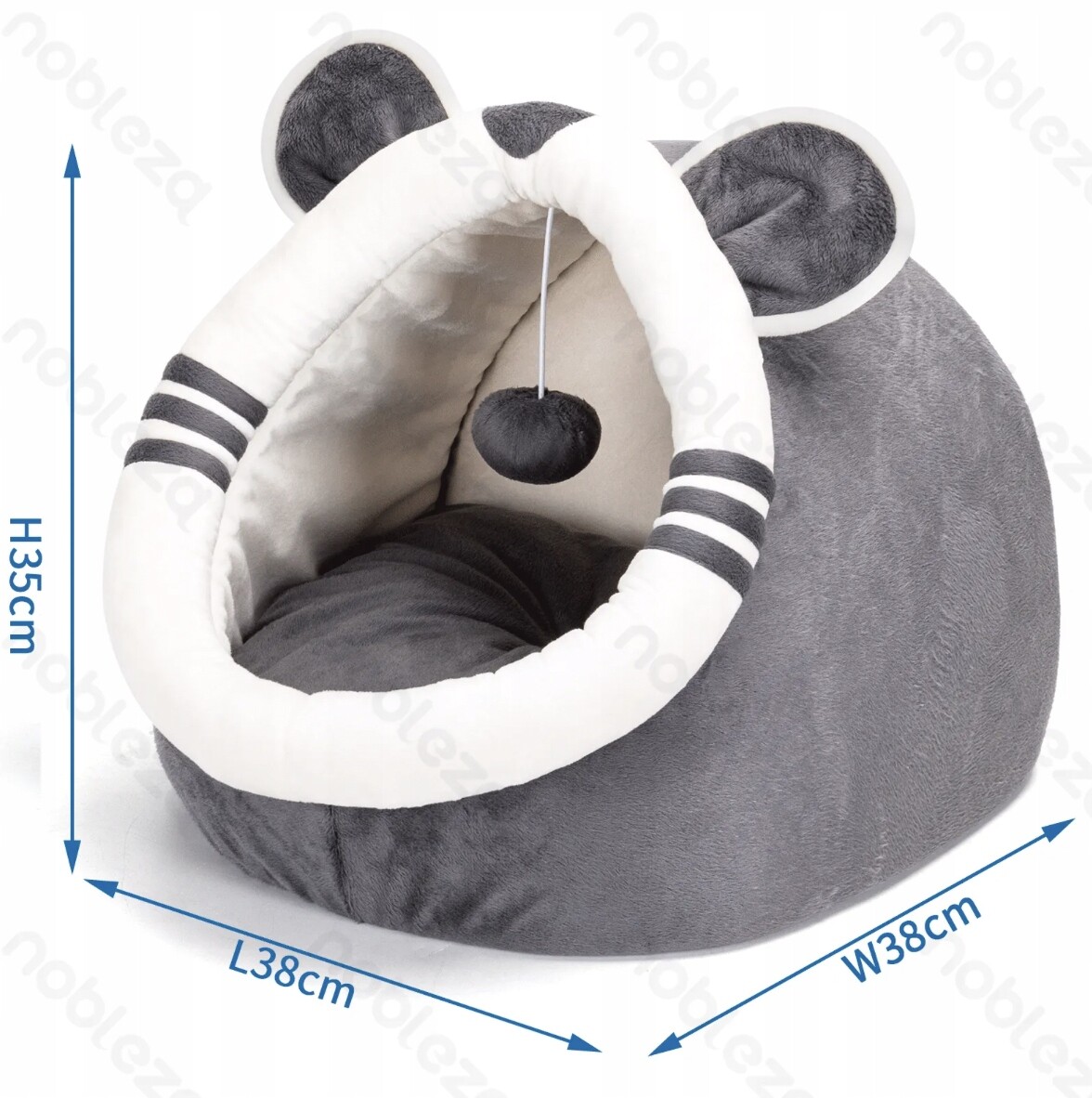 Pelíšek Pro Kočky Plyšové Ve Tvaru Kočičí Budky