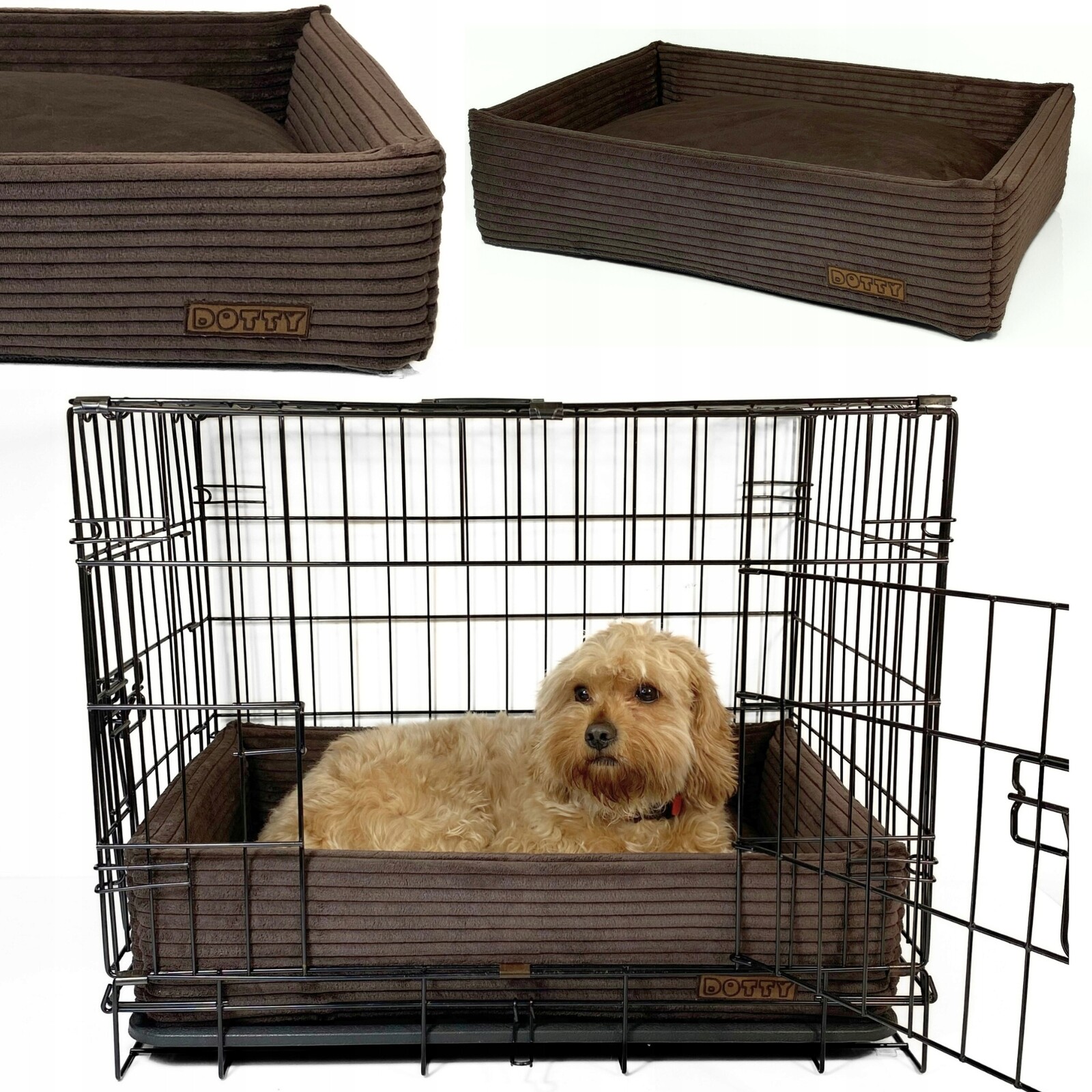 Pelíšek do klece pro psa, polštář potah do přepravky 60x40