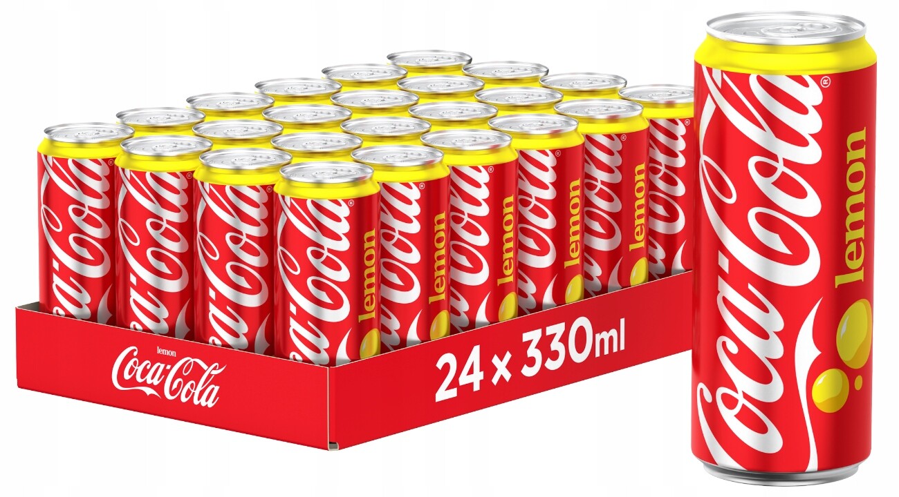 Coca Cola Lemon plechovka 330 ml 24ks Drs