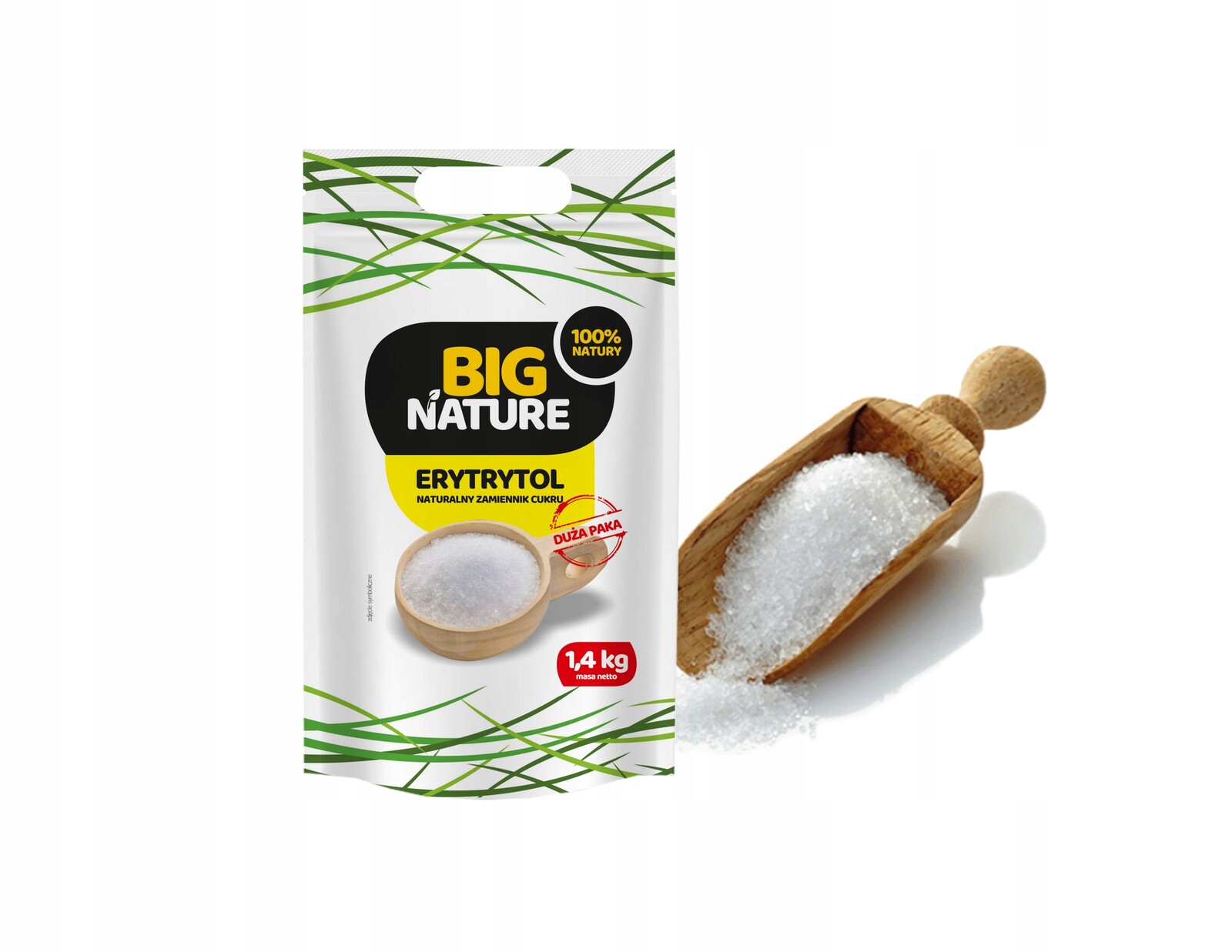 Erythritol Bez Cukru Prášek 1,4 Kg 100% Náhrada Pro Diabetiky