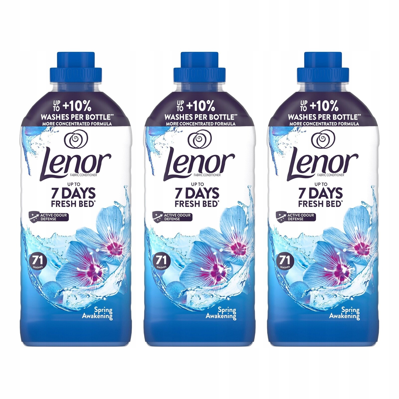 Sada 3x Lenor Tekutá aviváž Spring Awakening modrá 3x1,49 l