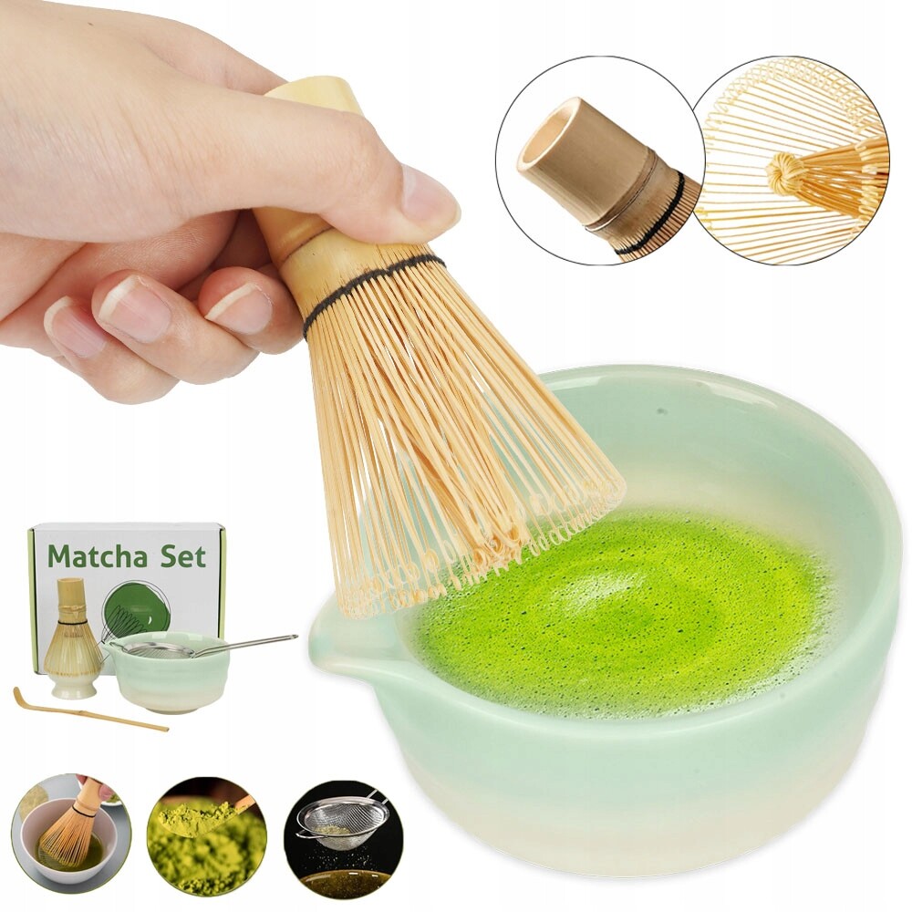 Sada pro Matcha Keramická Gradient Zelená Tradiční a moderní styl