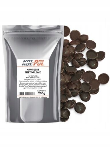 Čokoláda Na Zapékání 200g Čokoládové kapky netavitelné, kvalita