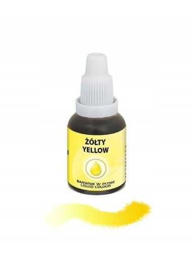Food Colours Tekuté potravinářské barvivo žluté 20 ml