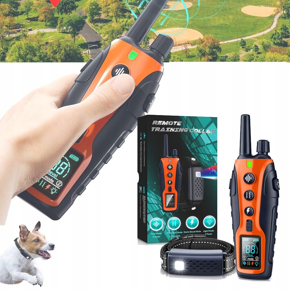 Elektrický Obojek Pro Psa Vodotěsný Bezdrátový Trénink