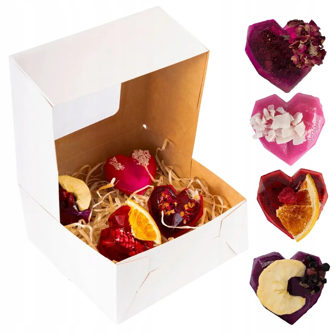 Sada čajů jako Dárek Rose Čajové koule Srdce v krabičce, 4 kusy