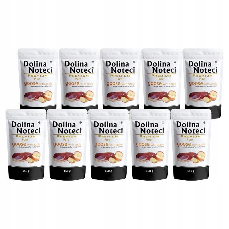 Mokré krmivo pro alergické psy Dolina Noteci Premium Pure husa 10 x 150 g