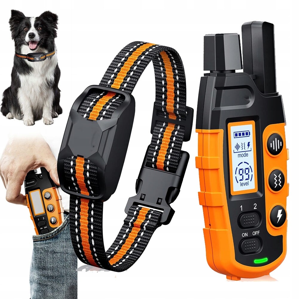 Voděodolný Protištěkací Obojek S LCD A Dálkovým Ovládáním IP67 Pro Výcvik