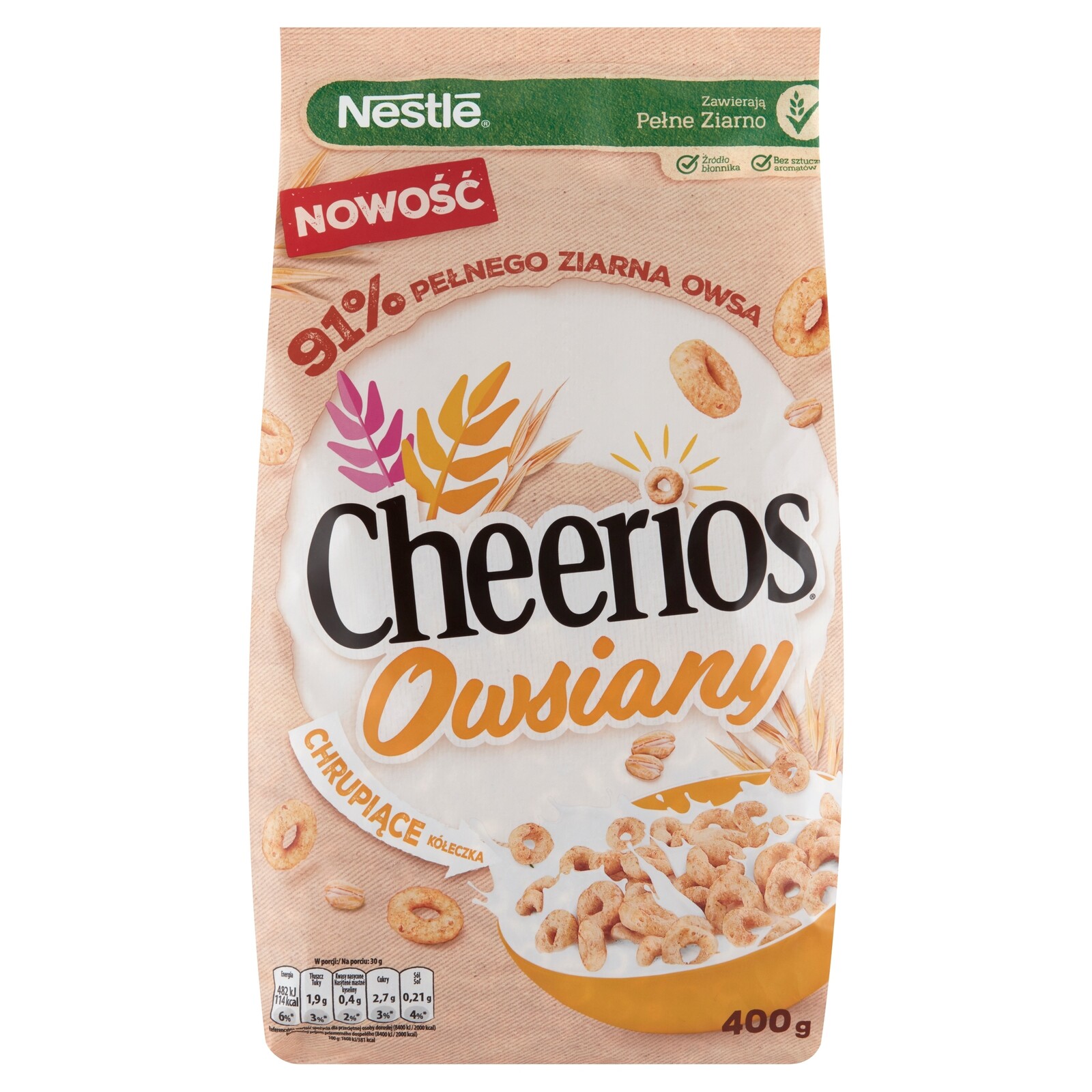 3x Nestle Cheerios Ovesné cereálie 400 g