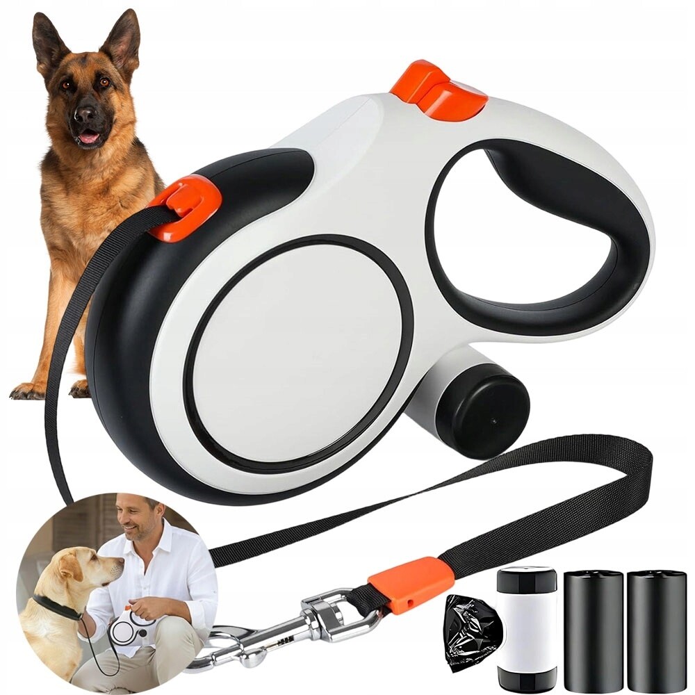 Vodítko Pro Psy 8 M S Mechanismem Jednoho Dotyku A Ergonomickou Rukojetí