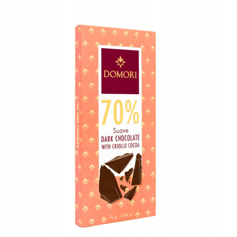 3x Domori tmavá čokoláda 70% Anthology 75 g