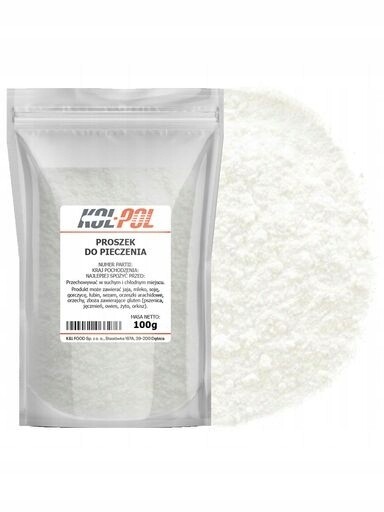 Kypřící Prášek 100 g Přírodní pro pečení koláčů, vysoká kvalita