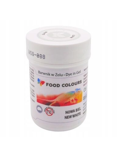 Food Colours Gelové barvivo Bronz Bílá 35 ml